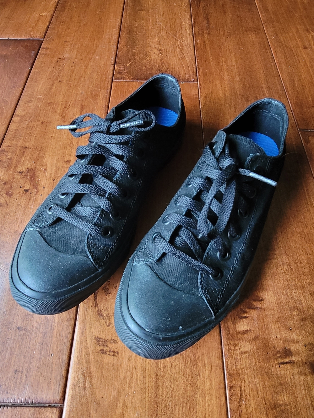 Shoes For Crews Delray Black Canvas Non Slip Work Sneakers Women's Size 8